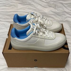 Lululemon Athletica White and Blue Athletic Shoes